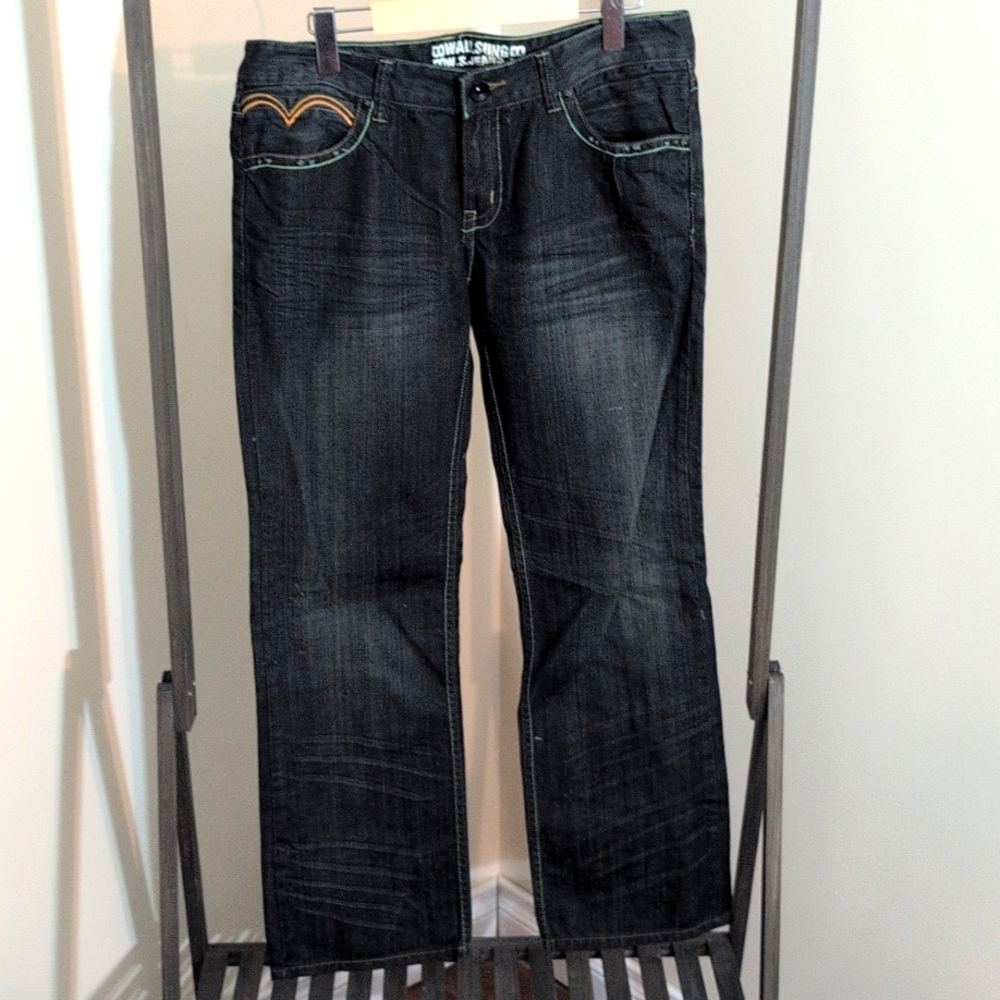 Wall Sung Jeans| Blue Denim Distressed Jeans Front Zippered With Pockets